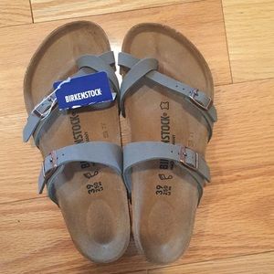 Birkenstock Birkibuc Stone Sandals Size 9